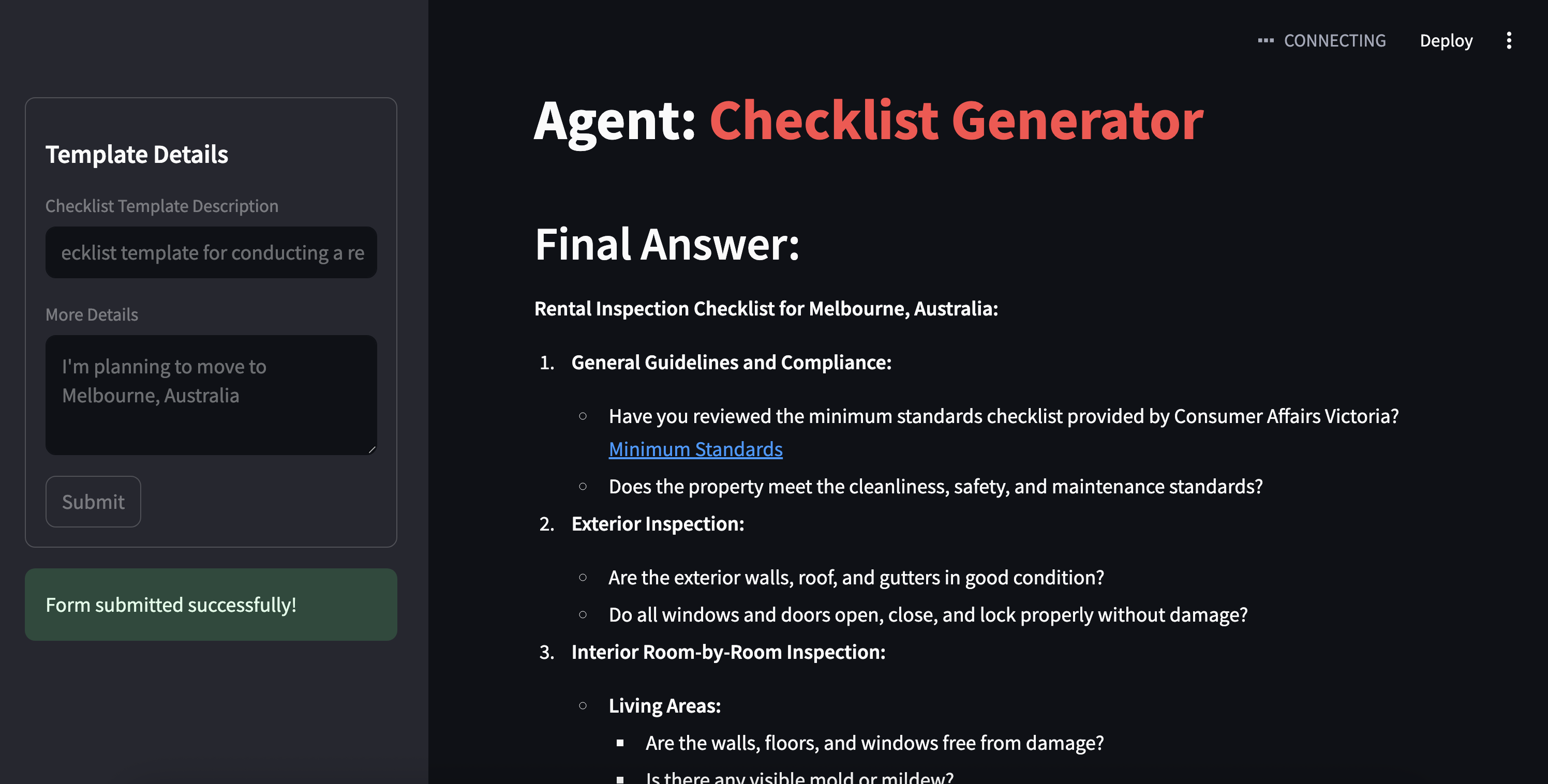 My Checklist Generator